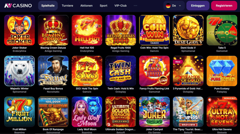 NV Casino játékok